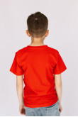 Детская Красная футболка из хлопка натуральная для мальчика