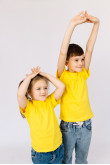 Детская Желтая футболка натуральная для мальчика