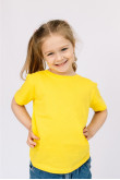 Детская Желтая футболка натуральная для девочки