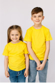 Детская Желтая футболка натуральная для девочки