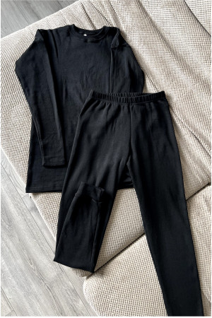 Детское термобелье для мальчика черного цвета для мальчика