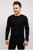 Мужское термобелье Черный комплект кофта и штаны из хлопка