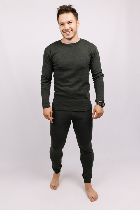 Мужское термобельё цвет олива хлопковое для военных ЗСУ форма нацгвардия НГУ