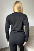 Комплект женского термобелья черного цвета