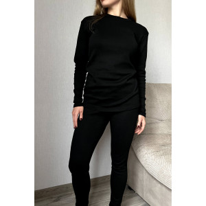 Женское термобелье черного цвета