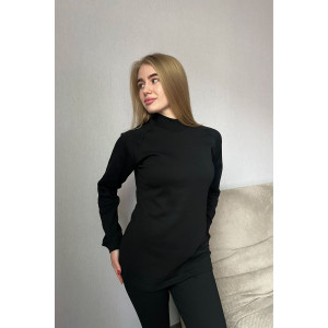 Женское термобелье черного цвета с рукавом реглан