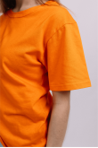 Женская Оранжевая футболка хб трикотажная яркая