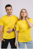 Женская Желтая футболка из натурального хлопка