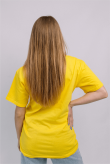 Женская Желтая футболка из натурального хлопка
