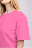 Женская Малиновая футболка хб трикотажная яркая 