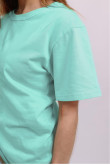 Женская Мятная футболка из натурального хлопка