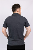 Чоловіча футболка Поло Темно-сіра Антрацит повсякденна базова