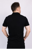 Мужская Черная футболка Поло с классическим воротником