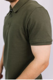 Чоловіча Оливкова футболка Поло  з коміром форма нгу