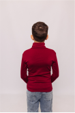 Детский Бордовый гольф водолазка базовый классический