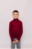 Детский Бордовый гольф водолазка базовый классический