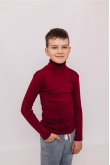 Детский Бордовый гольф водолазка базовый классический