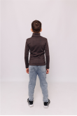 Детский Коричневый гольф водолазка базовый классический для мальчика
