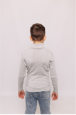 Детский гольф светло-серый Меланж базовый для мальчика