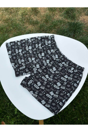 Мужские черные семейные трусы