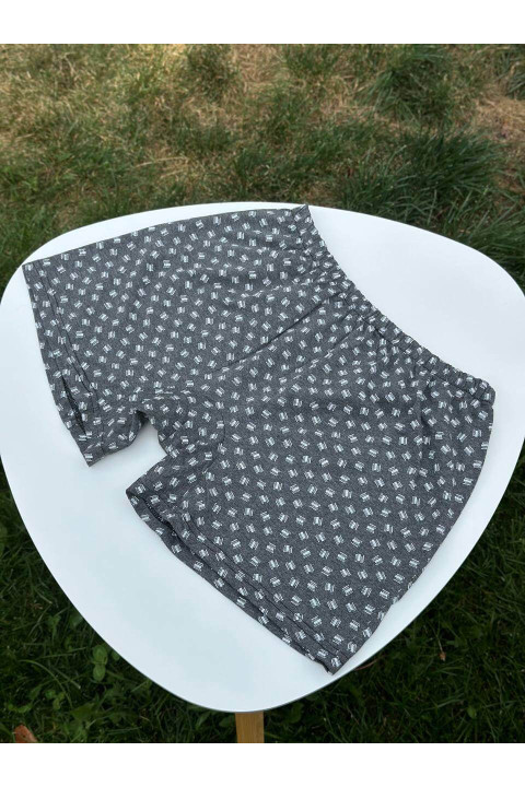 Мужские темно-серые семейные трусы